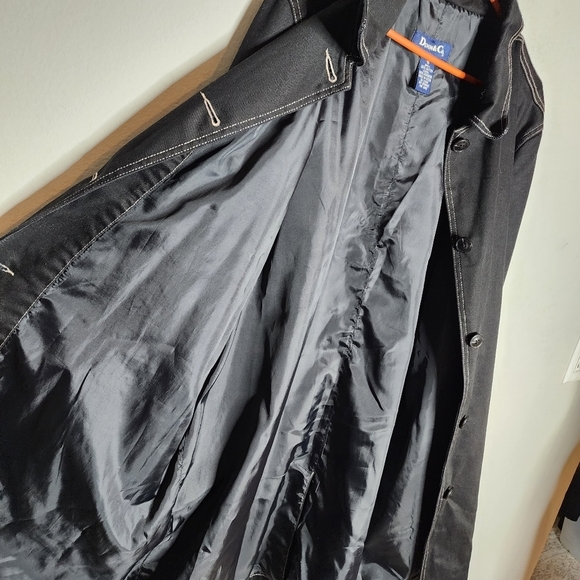 Denim&Co black denim long jacket - Picture 9 of 16